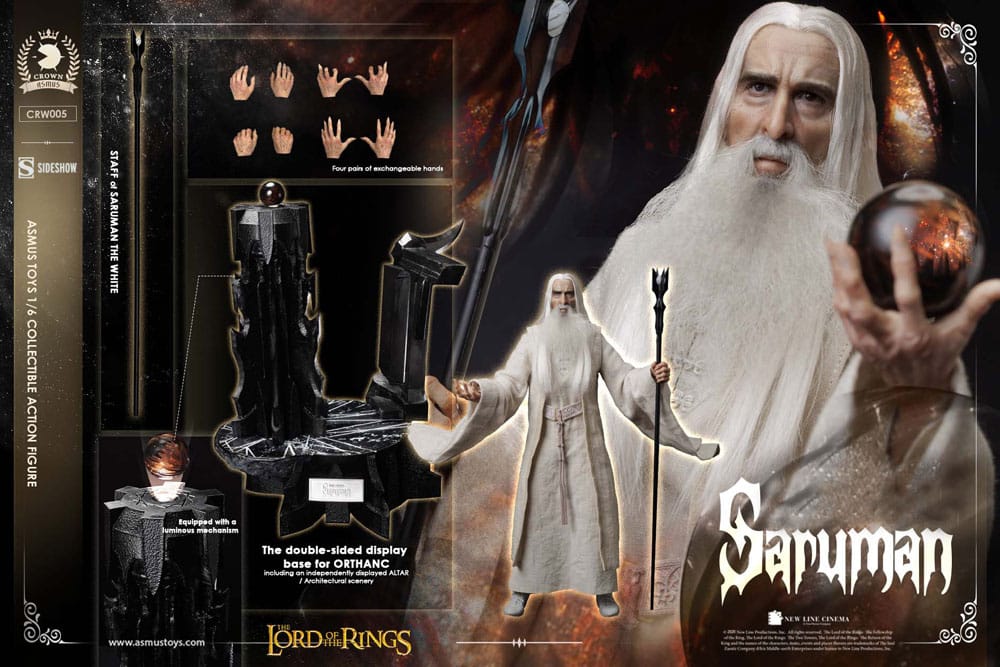 Härskaren av ringen Action Figur 1/6 Saruman 31 cm