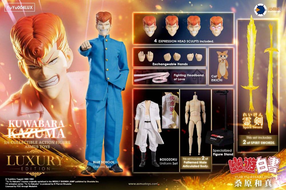 Yu Yu Hakusho Action Figur 1/6 Kazuma Kuwabara (Lyxversion) 30 cm Asmus Collectible Toys