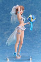 A Certain Scientific Railgun T PVC Figur 1/7 Mikoto Misaka Wedding Swimsuit Ver. 25 cm A Dimension