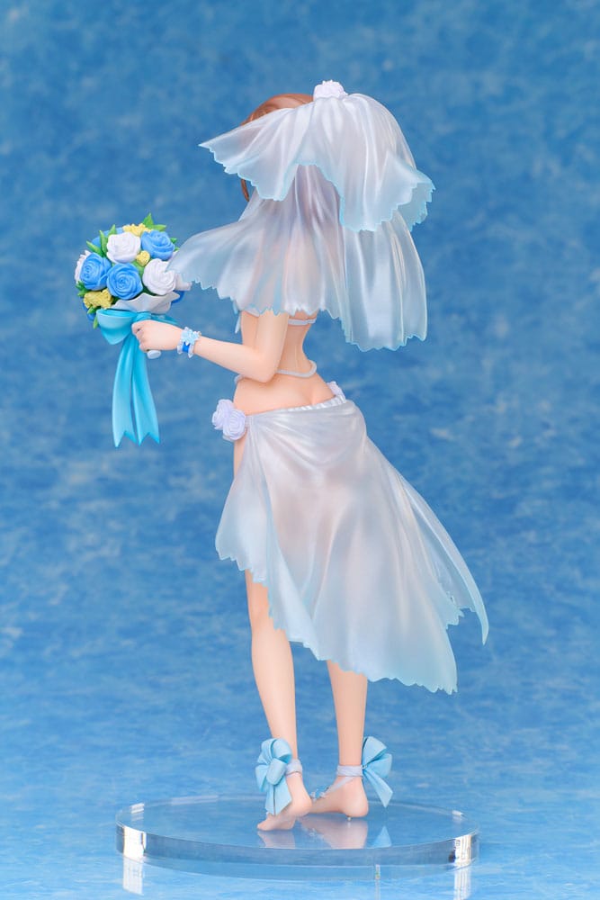 A Certain Scientific Railgun T PVC Figur 1/7 Mikoto Misaka Wedding Swimsuit Ver. 25 cm A Dimension