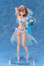 A Certain Scientific Railgun T PVC Figur 1/7 Mikoto Misaka Wedding Swimsuit Ver. 25 cm A Dimension