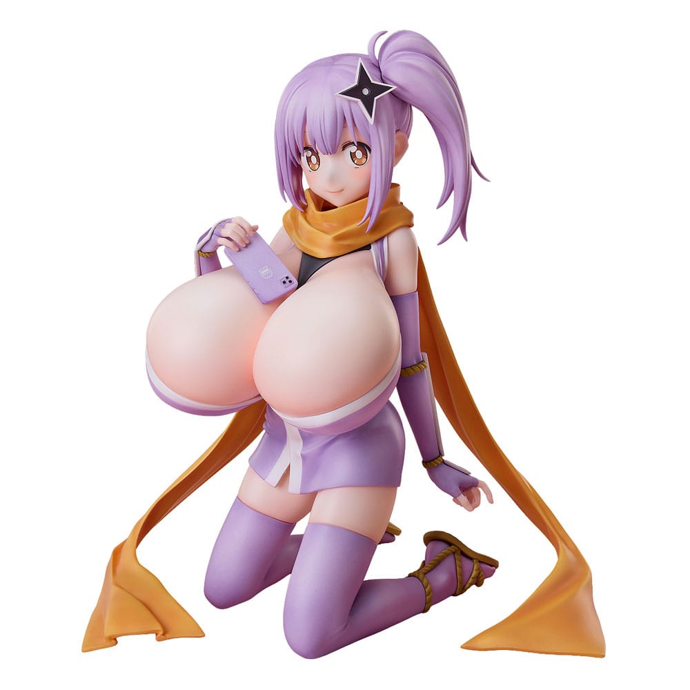 A Ninja and an Assassin Under One Roof Maid PVC Figur 1/4 Diecut Sticker Satoko Kusagakure Huge-Breasted Ver. 23 cm A Dimension