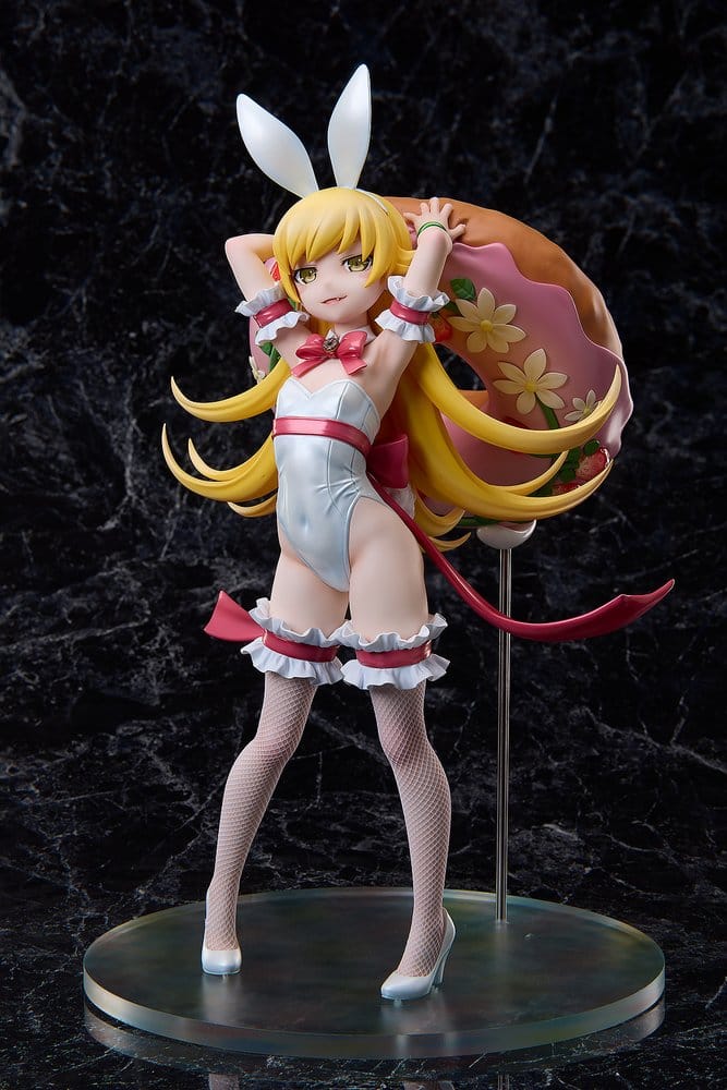 Monogatari Series PVC Figur 1/4 Shinobu Oshino White Bunny Ver. 35 cm
