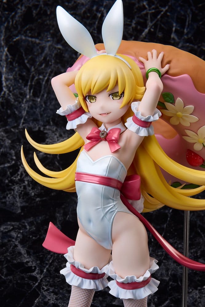 Monogatari Series PVC-Figur 1/4 Shinobu Oshino Vit Kanin Version 35 cm