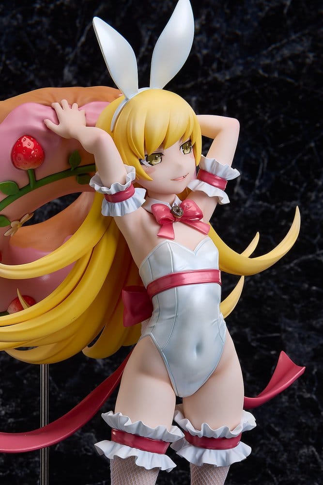 Monogatari Series PVC-Figur 1/4 Shinobu Oshino Vit Kanin Version 35 cm