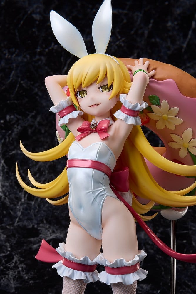 Monogatari Series PVC-Figur 1/4 Shinobu Oshino Vit Kanin Version 35 cm