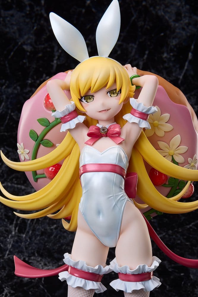 Monogatari Series PVC-Figur 1/4 Shinobu Oshino Vit Kanin Version 35 cm