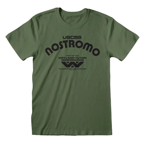 Alien T-Shirt Retro Nostromo - Hög Kvalitet och Officiell Licens Heroes Inc
