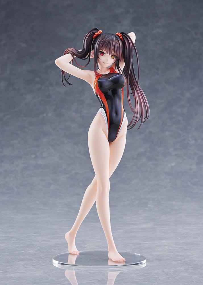 Date A Live Badklädes Silhuett PVC Figur 1/7 Kurumi Tokisaki Baddräktsversion 24 cm
