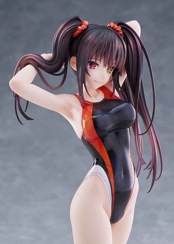 Date A Live Badklädes Silhuett PVC Figur 1/7 Kurumi Tokisaki Baddräktsversion 24 cm