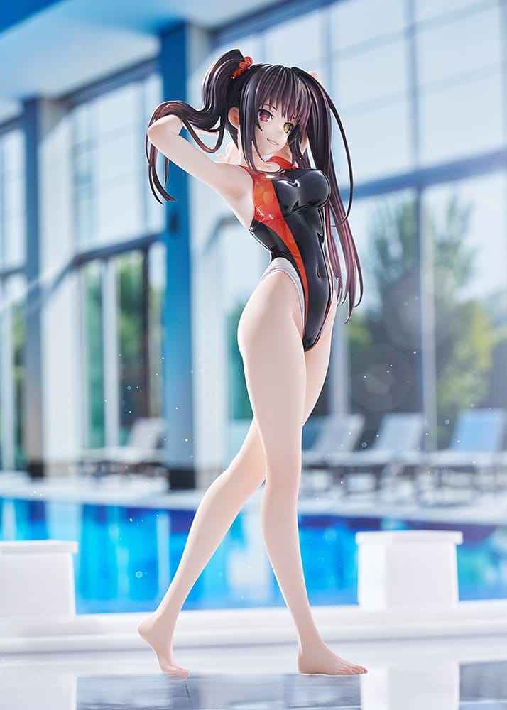 Date A Live Badklädes Silhuett PVC Figur 1/7 Kurumi Tokisaki Baddräktsversion 24 cm