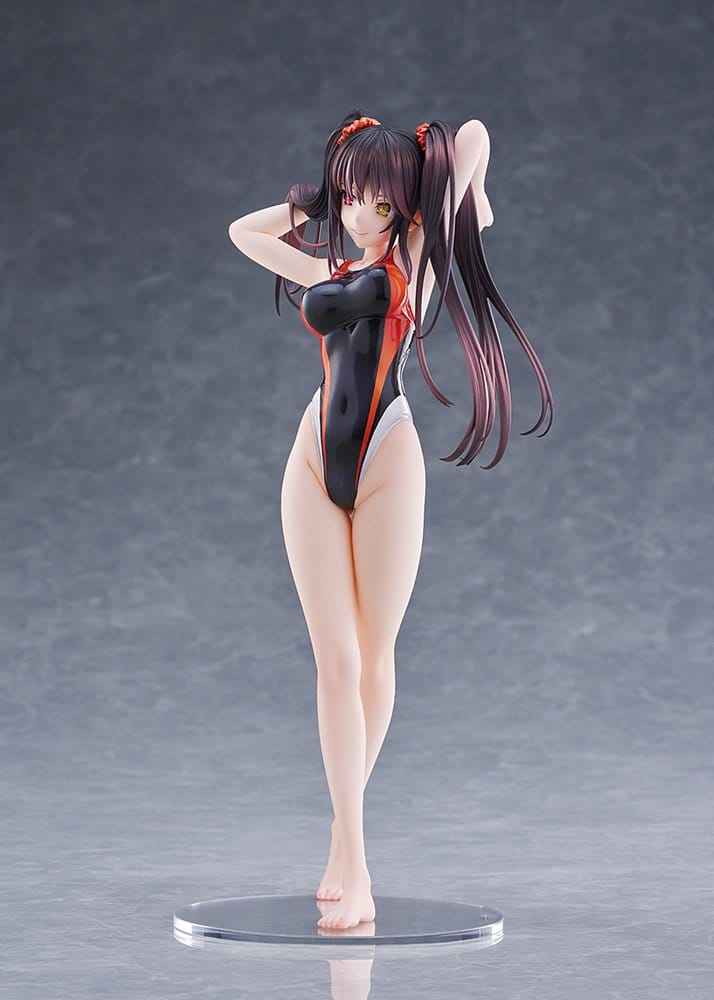 Date A Live Badklädes Silhuett PVC Figur 1/7 Kurumi Tokisaki Baddräktsversion 24 cm