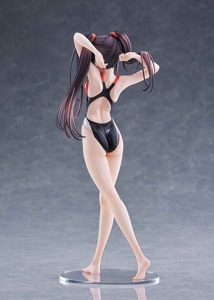Date A Live Badklädes Silhuett PVC Figur 1/7 Kurumi Tokisaki Baddräktsversion 24 cm