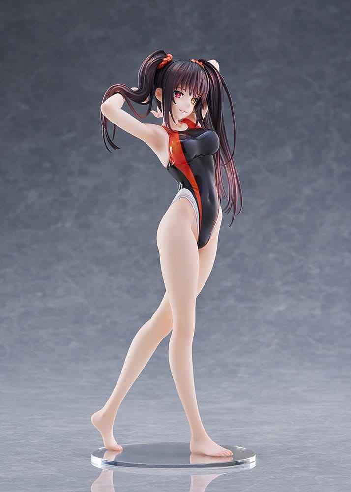 Date A Live Badklädes Silhuett PVC Figur 1/7 Kurumi Tokisaki Baddräktsversion 24 cm
