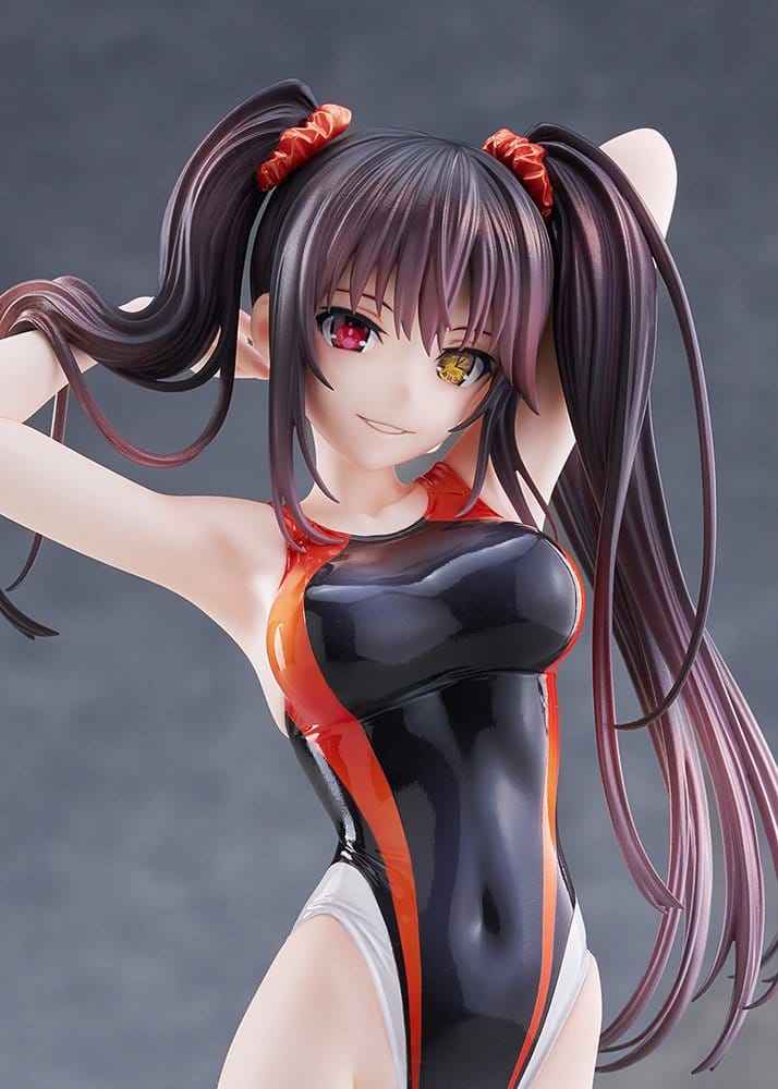 Date A Live Badklädes Silhuett PVC Figur 1/7 Kurumi Tokisaki Baddräktsversion 24 cm