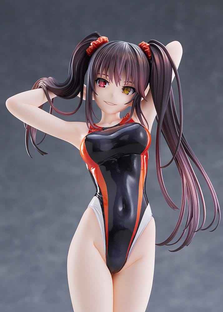 Date A Live Badklädes Silhuett PVC Figur 1/7 Kurumi Tokisaki Baddräktsversion 24 cm