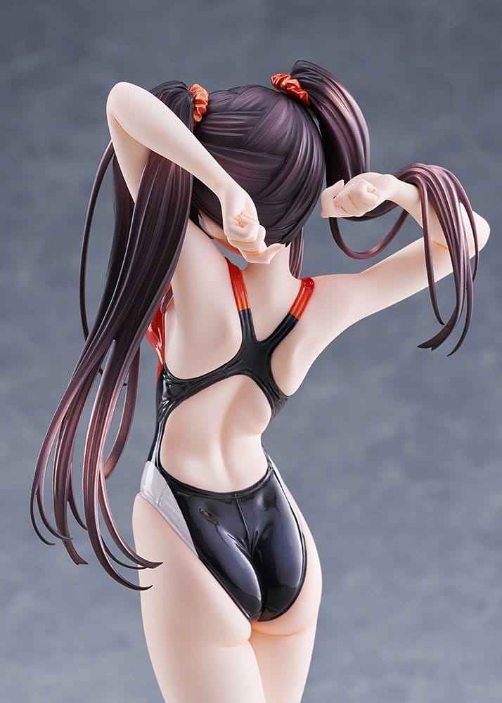 Date A Live Badklädes Silhuett PVC Figur 1/7 Kurumi Tokisaki Baddräktsversion 24 cm