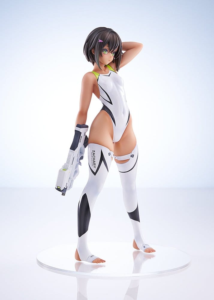 Arms Note PVC-figur 1/7 Buchou-chan från simklubben vit baddräkt version, 22 cm