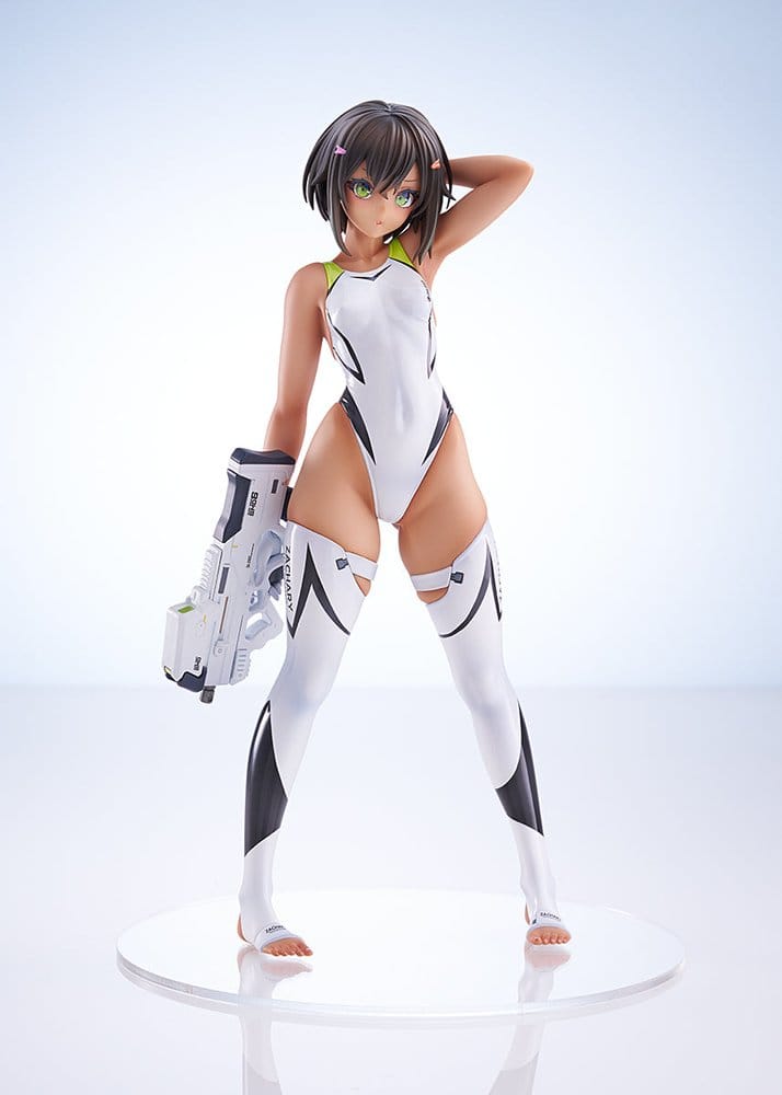 Arms Note PVC-figur 1/7 Buchou-chan från simklubben vit baddräkt version, 22 cm