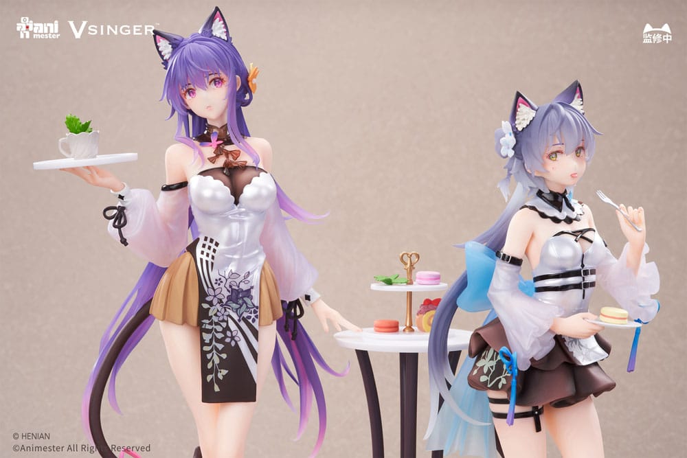 VSinger Luo Tianyi & Mo Qingxian Figur 1/7 2-Pack Tea Time Melody Ver. AniMester
