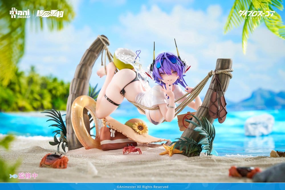 Originalfigur i PVC 1/6 Skala Bright Summer Barbera·Red Illustration av DaiblosCore 14 cm