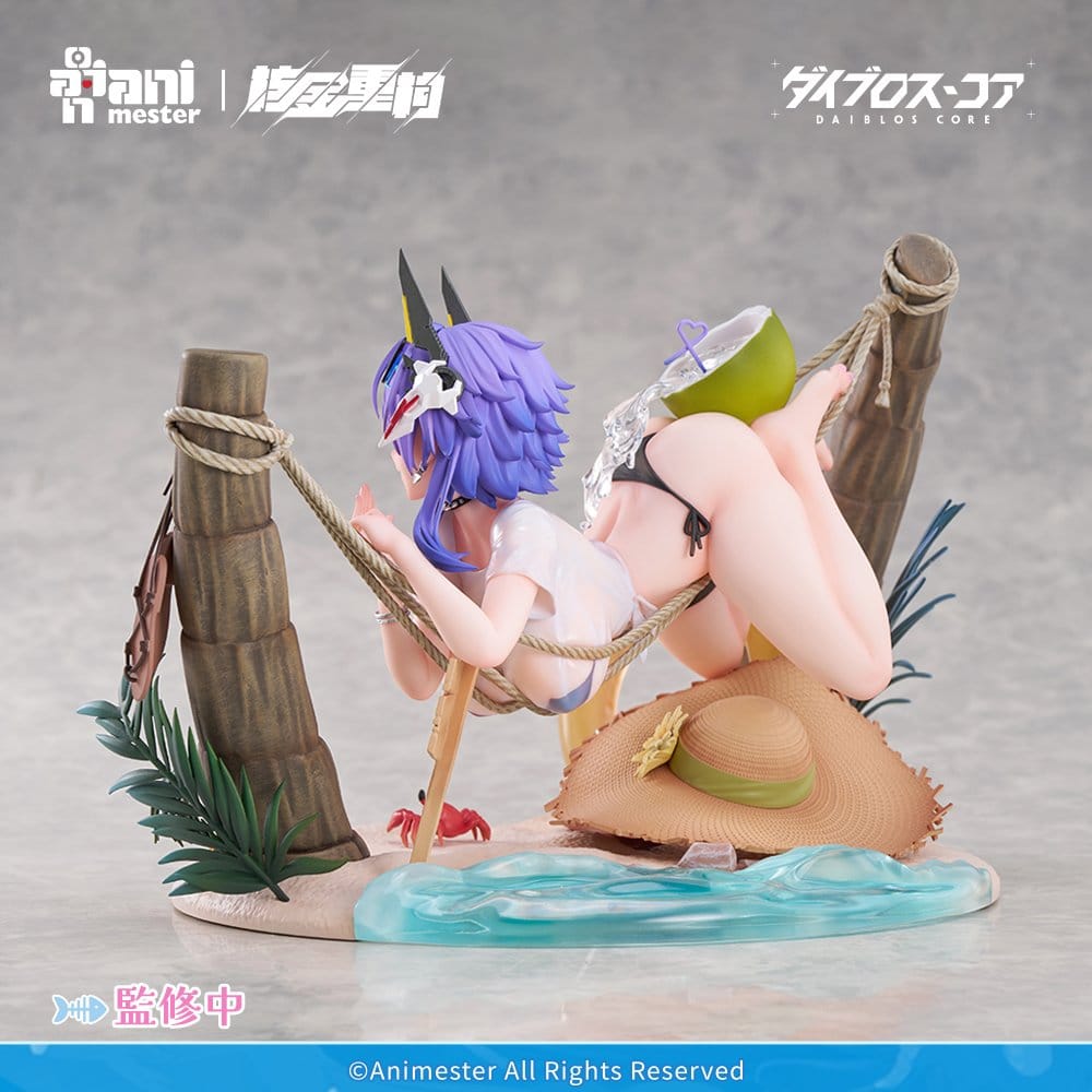 Originalfigur i PVC 1/6 Skala Bright Summer Barbera·Red Illustration av DaiblosCore 14 cm