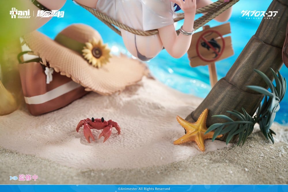 Originalfigur i PVC 1/6 Skala Bright Summer Barbera·Red Illustration av DaiblosCore 14 cm