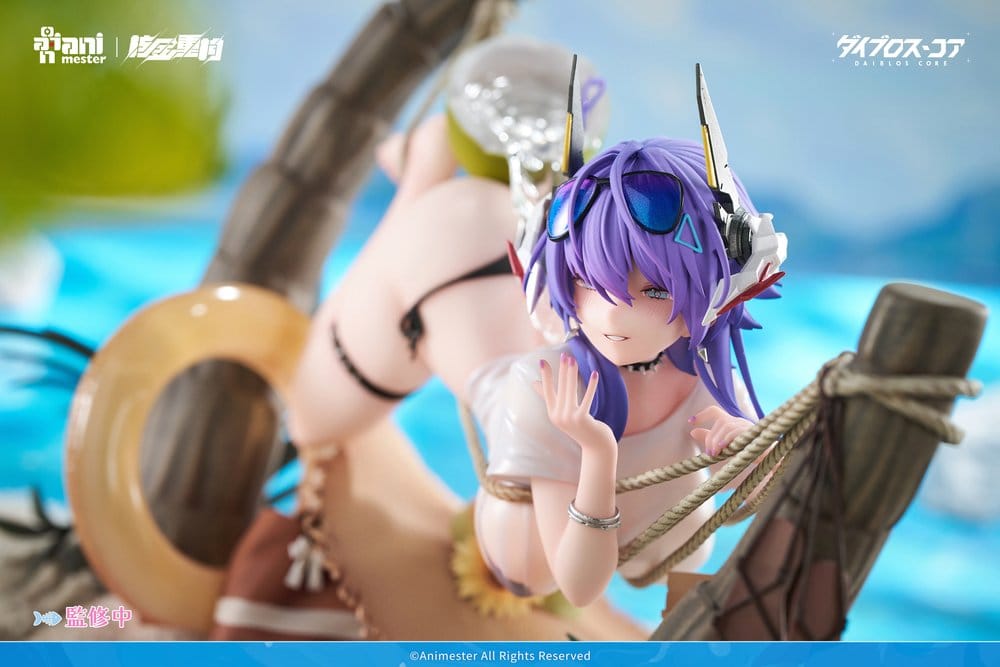 Originalfigur i PVC 1/6 Skala Bright Summer Barbera·Red Illustration av DaiblosCore 14 cm