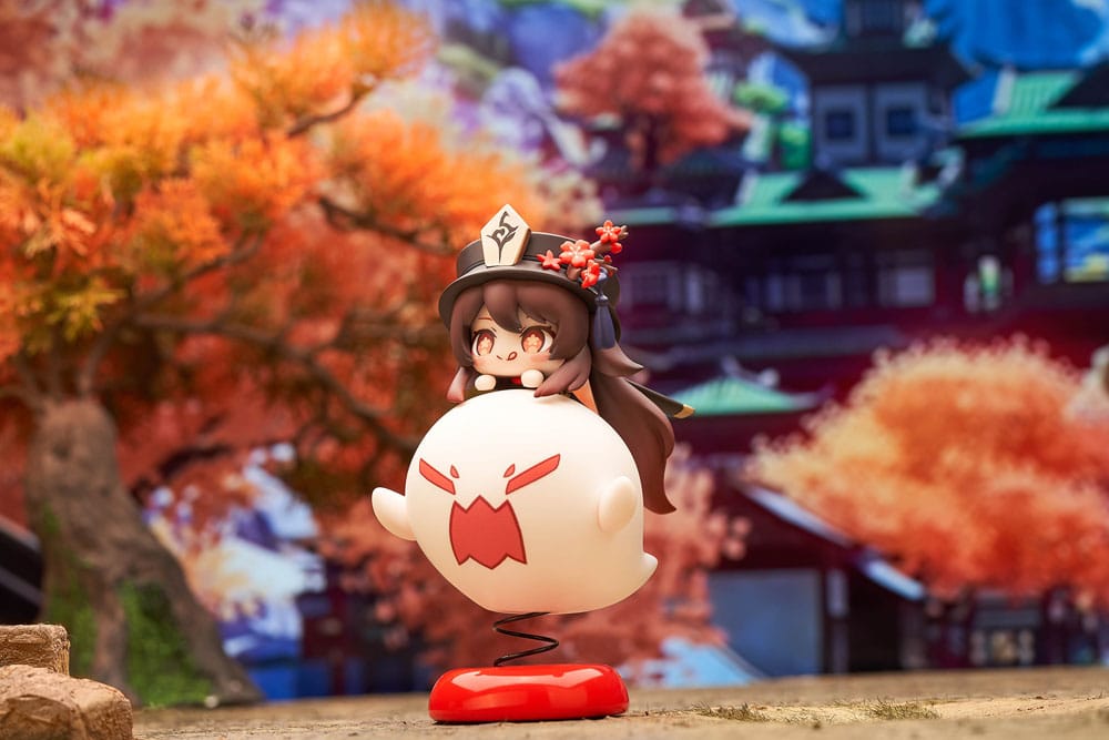 Genshin Impact PVC Figur Hu Tao Chibi Chara Yurayura Stand Ver. (re-run) 10 cm