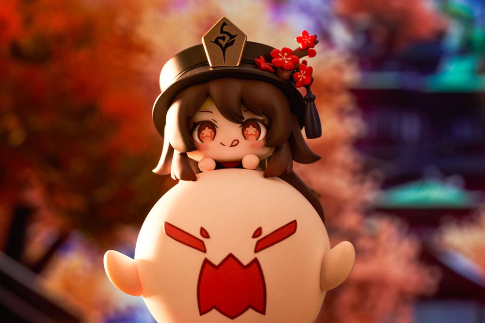Genshin Impact PVC-Figur Hu Tao Chibi Chara Yurayura Stand Ver. (re-run) 10 cm