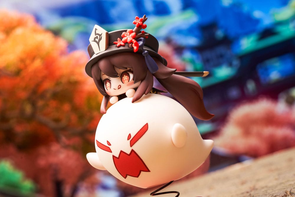 Genshin Impact PVC-Figur Hu Tao Chibi Chara Yurayura Stand Ver. (re-run) 10 cm