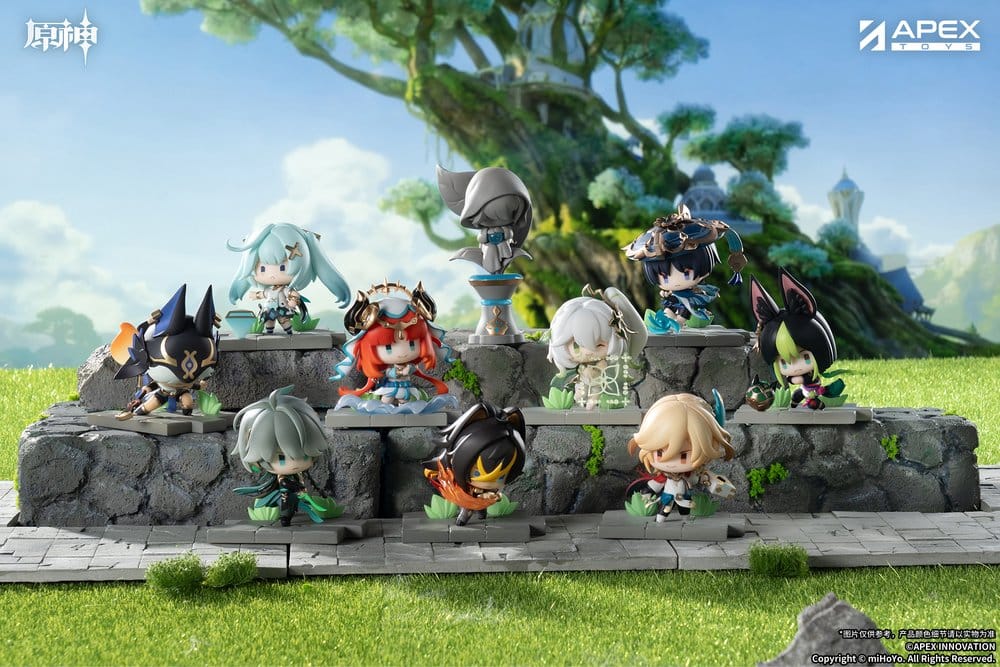 Genshin Impact Senjou no Eishi Mini Figurer Sumeru Version Blind Box Display (9)