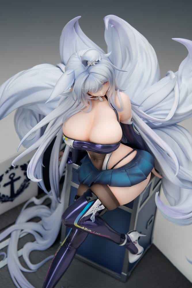 Azur Lane PVC-figur 1/7 Shinano Moonlit Chrome-version Akryl Specialutgåva med Display 25 cm