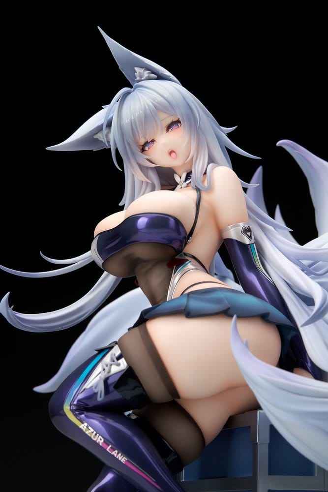 Azur Lane PVC-figur 1/7 Shinano Moonlit Chrome-version Akryl Specialutgåva med Display 25 cm