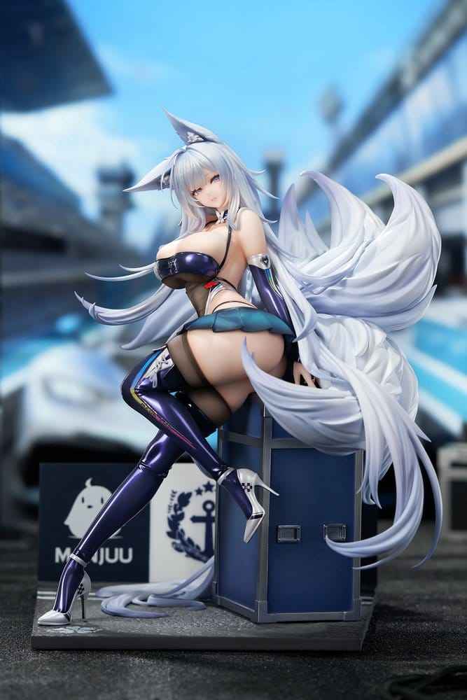 Azur Lane PVC-figur 1/7 Shinano Moonlit Chrome-version Akryl Specialutgåva med Display 25 cm