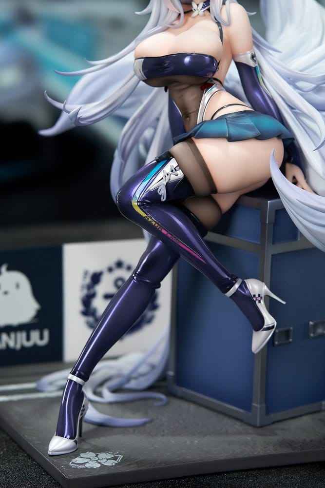 Azur Lane PVC-figur 1/7 Shinano Moonlit Chrome-version Akryl Specialutgåva med Display 25 cm