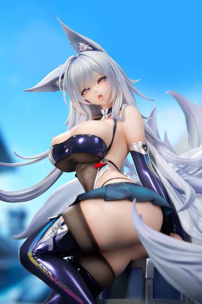 Azur Lane PVC-figur 1/7 Shinano Moonlit Chrome-version Akryl Specialutgåva med Display 25 cm