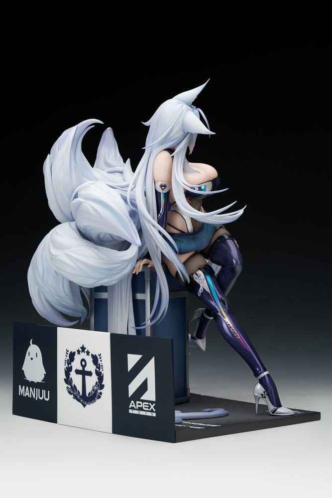 Azur Lane PVC-figur 1/7 Shinano Moonlit Chrome-version Akryl Specialutgåva med Display 25 cm