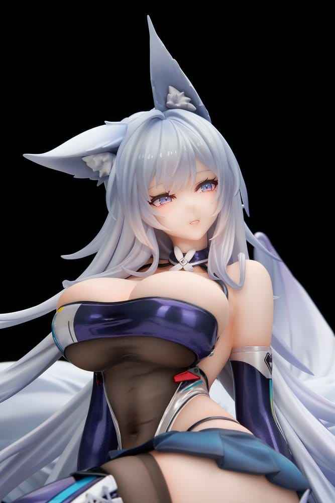 Azur Lane PVC-figur 1/7 Shinano Moonlit Chrome-version Akryl Specialutgåva med Display 25 cm