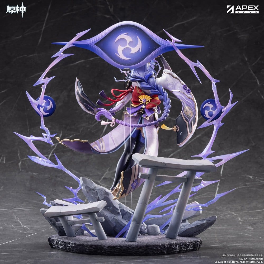 Genshin Impact PVC-figur 1/7 Raiden Shogun Planet Euthymiaver. 36 cm
