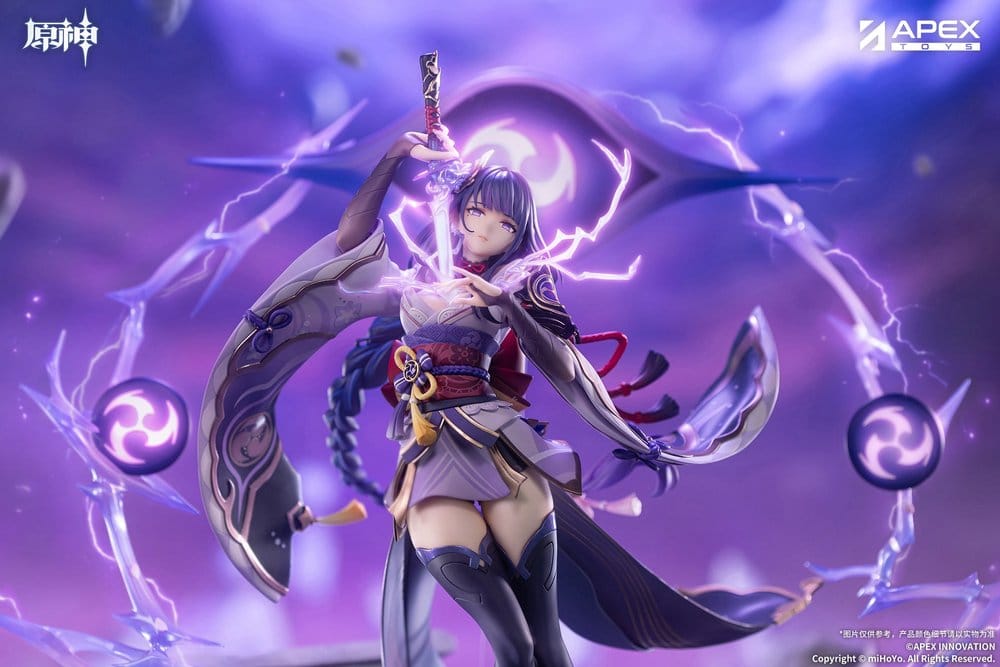 Genshin Impact PVC-figur 1/7 Raiden Shogun Planet Euthymiaver. 36 cm