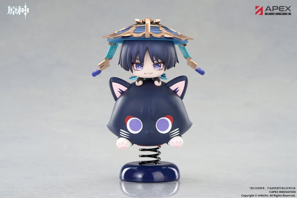 Genshin Impact Chibi Karaktär Yurayura Stående PVC-Figur Wanderer 11 cm