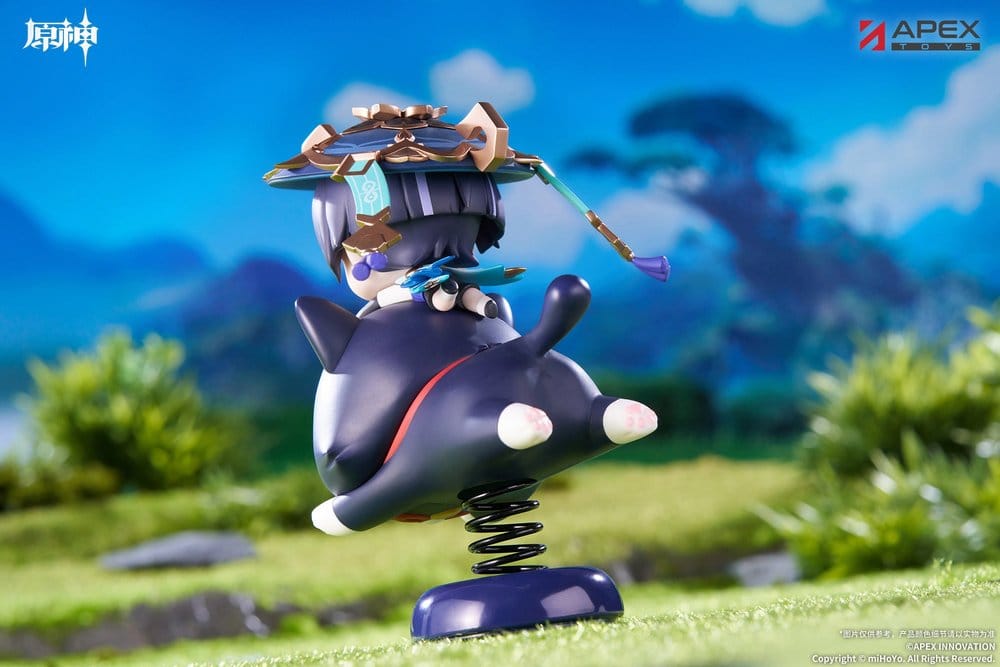 Genshin Impact Chibi Karaktär Yurayura Stående PVC-Figur Wanderer 11 cm