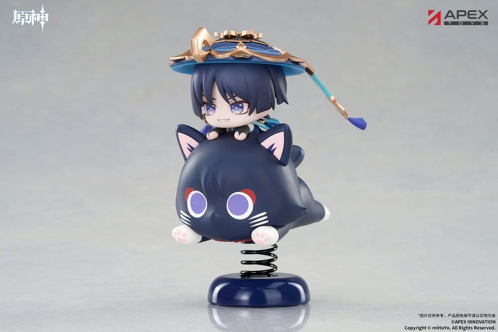 Genshin Impact Chibi Karaktär Yurayura Stående PVC-Figur Wanderer 11 cm