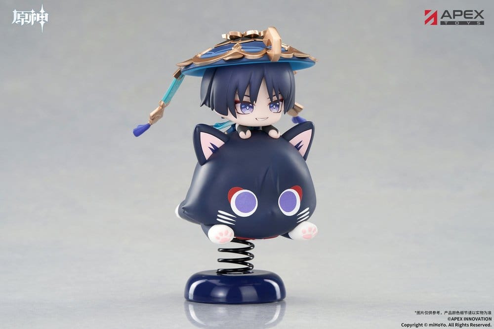 Genshin Impact Chibi Karaktär Yurayura Stående PVC-Figur Wanderer 11 cm