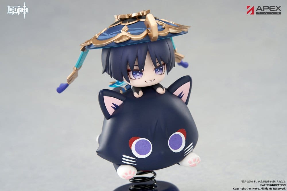 Genshin Impact Chibi Karaktär Yurayura Stående PVC-Figur Wanderer 11 cm