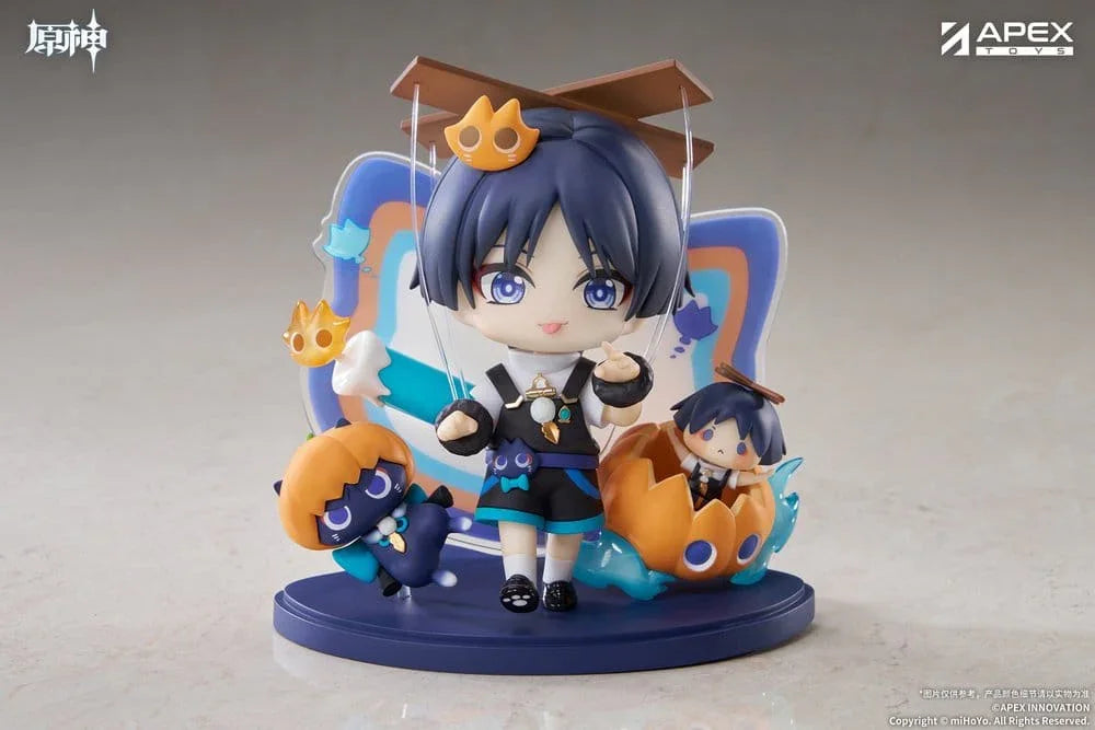 Genshin Impact You Ye Qi Xiang Serie Chibi Chara PVC Figur Wanderer 10 cm APEX