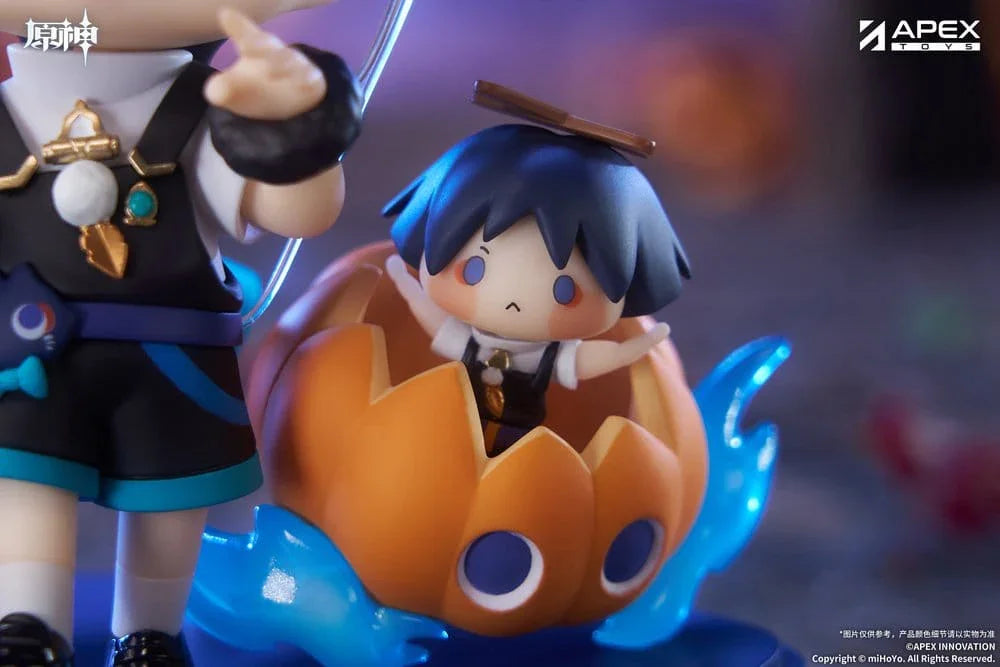 Genshin Impact You Ye Qi Xiang Serie Chibi Chara PVC Figur Wanderer 10 cm APEX