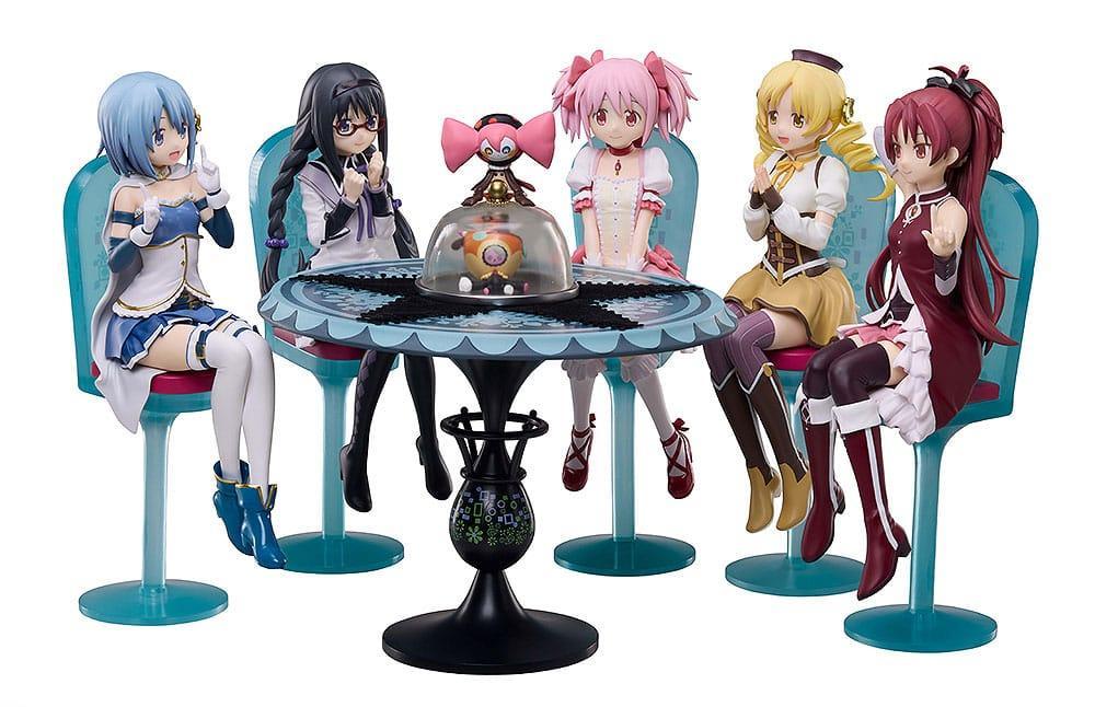Puella Magi Madoka Magica Filmen: Rebellion PVC Figur Te Party Tårta Sång Ver. Set 18 cm Aniplex