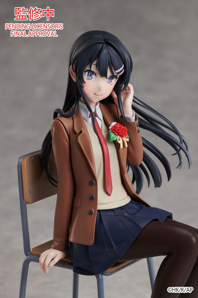 Rascal Does Not Dream of a Knapsack Kid Staty Mai Sakurajima Graduation Ver. 15 cm Aniplex